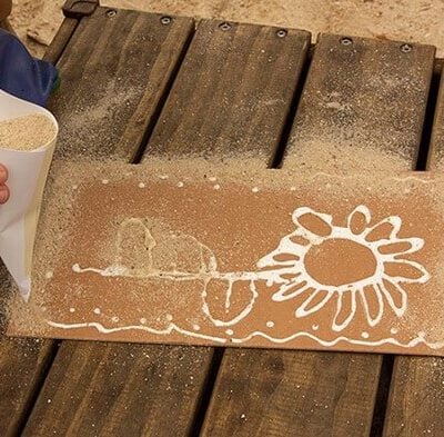L’arte del disegno con la sabbia