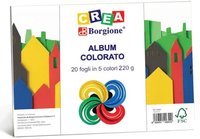 album colorato per scrapbooking