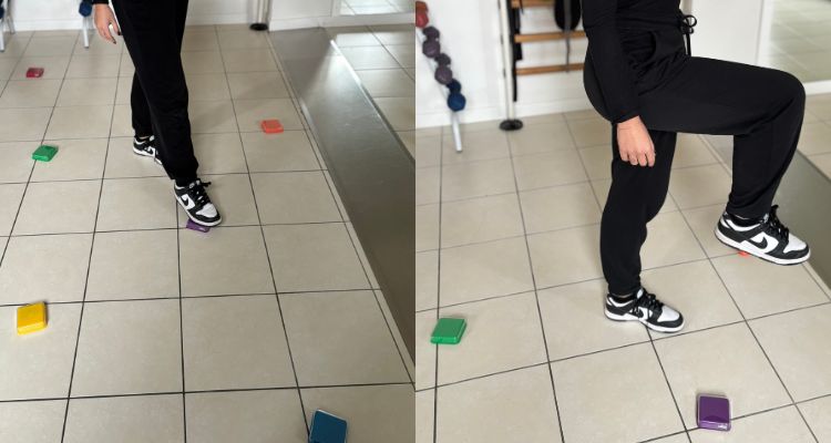 esercizi di propriocezione con cubi parlanti
