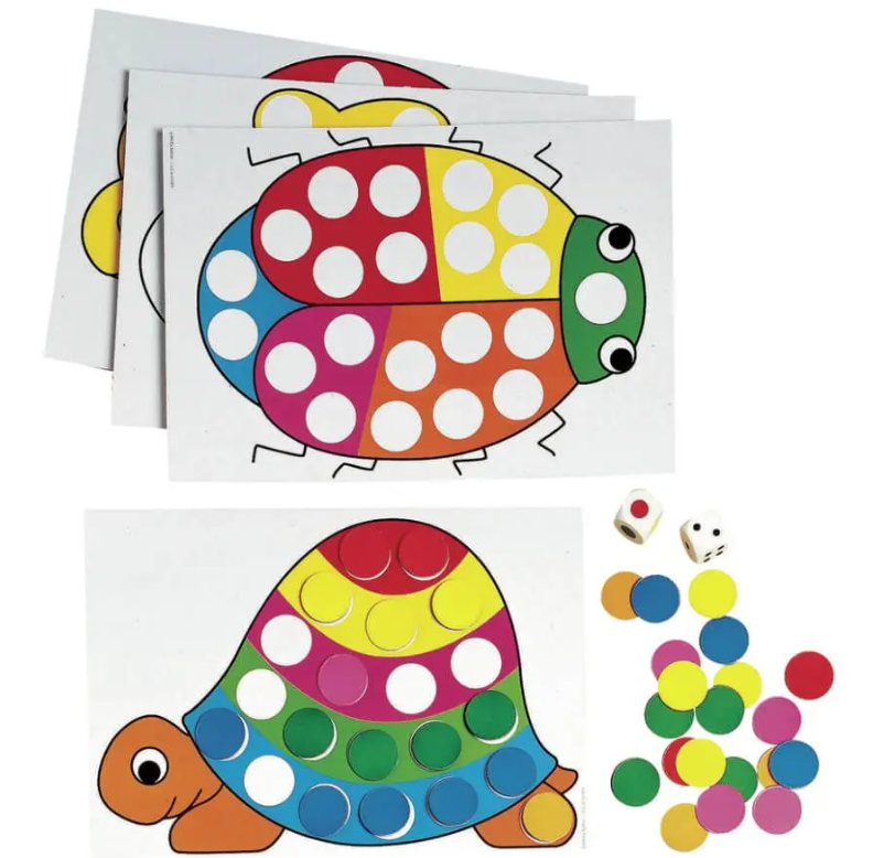giochi educativi: puzzle da completare con immagine tartaruga