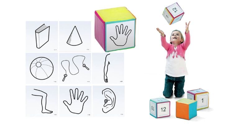 giochi accoglienza infanzia dado personalizzabile borgione