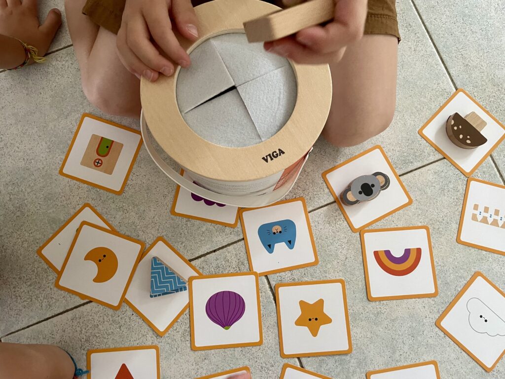 sistemi sensoriali attività con tessere