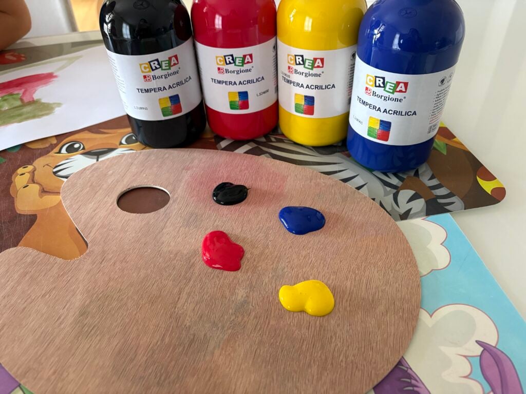 tempere borgione per attività in classe