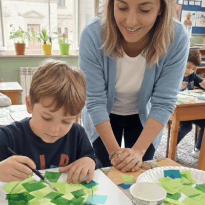 lavoretti con la carta velina per la scuola giochi di luce e trasparenze