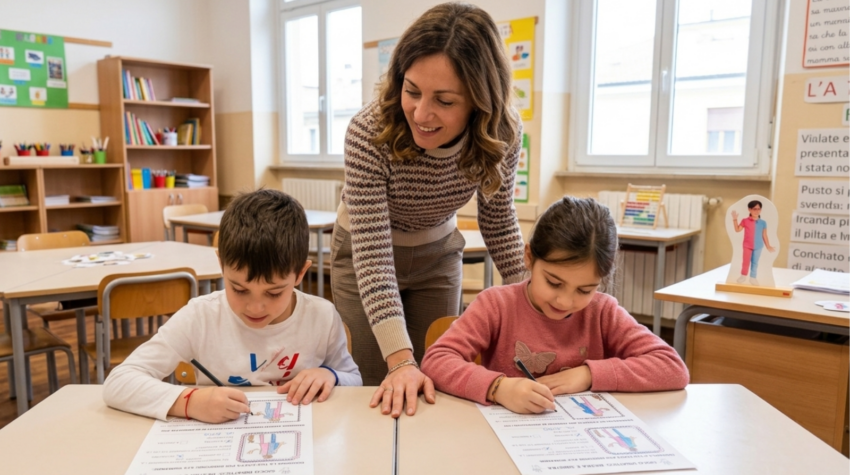 come insegnare destra e sinistra ai bambini attività e giochi per la classe