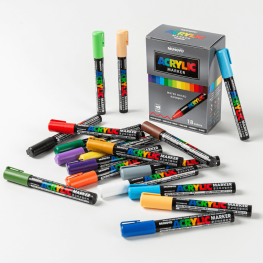 Marker permanente - 18 colori