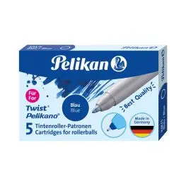 Cartucce per sferografica pelikan twist eco blu  - 5 pezzi