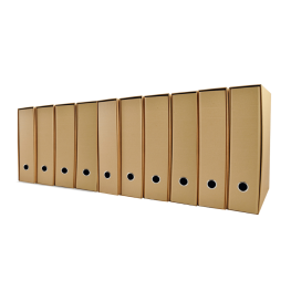 Raccoglitore eco avana dorso 8 cm - 10 pezzi