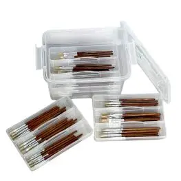 Assortimento 192 pennelli naturali in contenitore