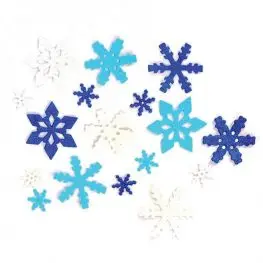 Fiocchi di neve glitter eva - 240 pezzi