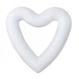 Ghirlande cuore in polistirolo - cm 9