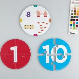 Le ruote dei numeri  da 0 a 10