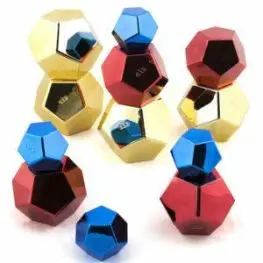 Poligoni metallici colorati