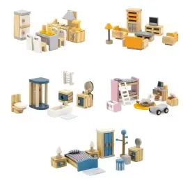 Arredo completo per casa delle bambole