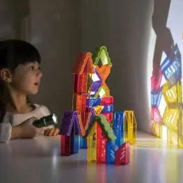 Costruzioni crystal village - 36 pz+6 schede fronte retro