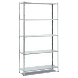 Scaffale in metallo 5 ripiani 187h