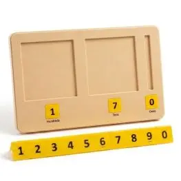 Base dieci - vassoio con 30 tessere