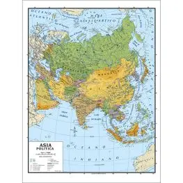 Carta geografica asia