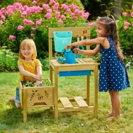 Postazione giardinaggio con fioriera peekaboo