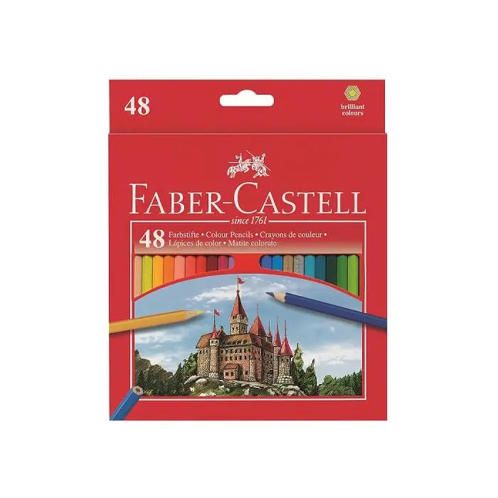 Matite colorate esagonali faber castell - 48 pz/48 col