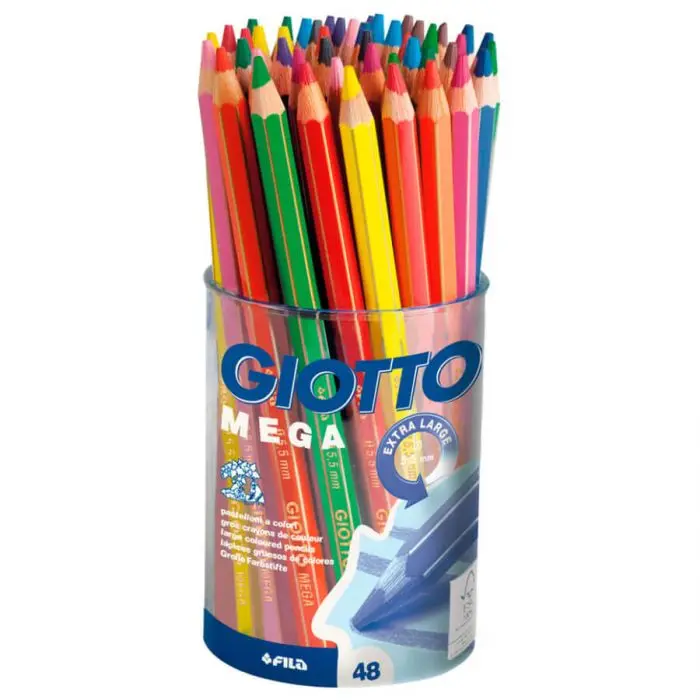 Giotto - Mega, Set di matite colorate per la scuola