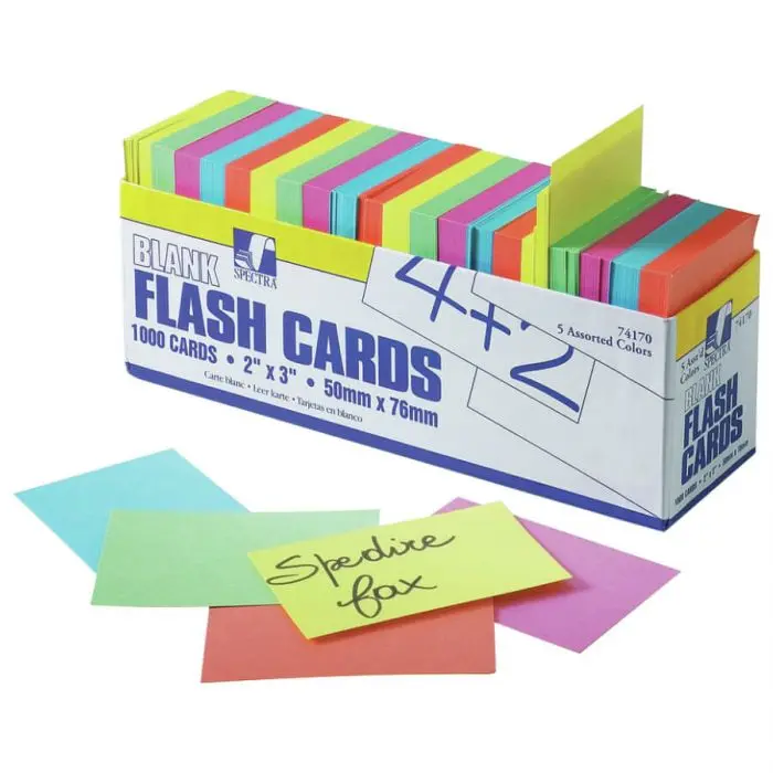 Cartoncini flash - 1000 pezzi