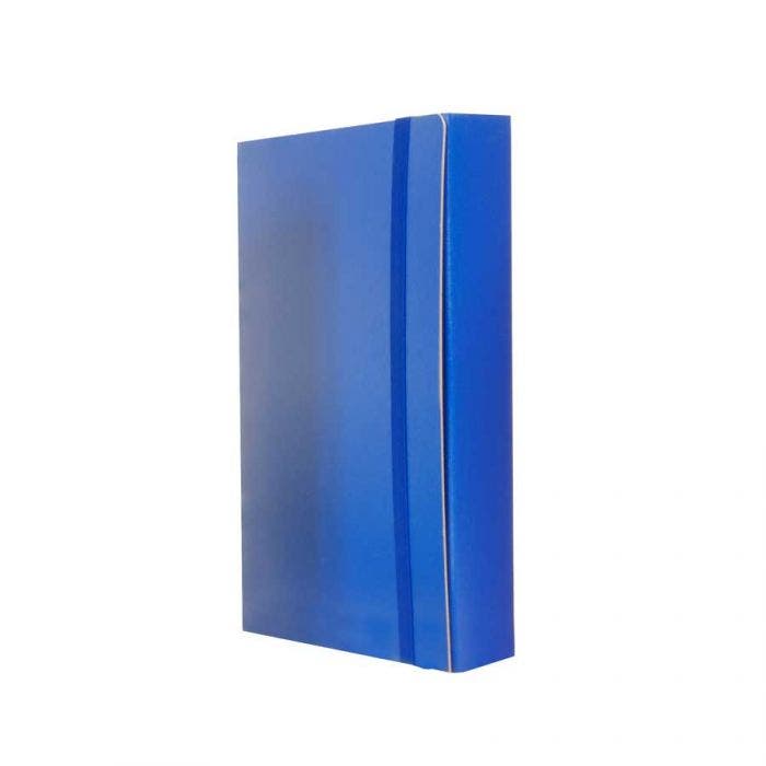 Cartellina portadocumenti con elastico - dorso cm 5 blu