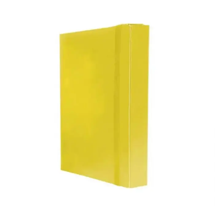Cartellina portadocumenti gialla dorso cm 10