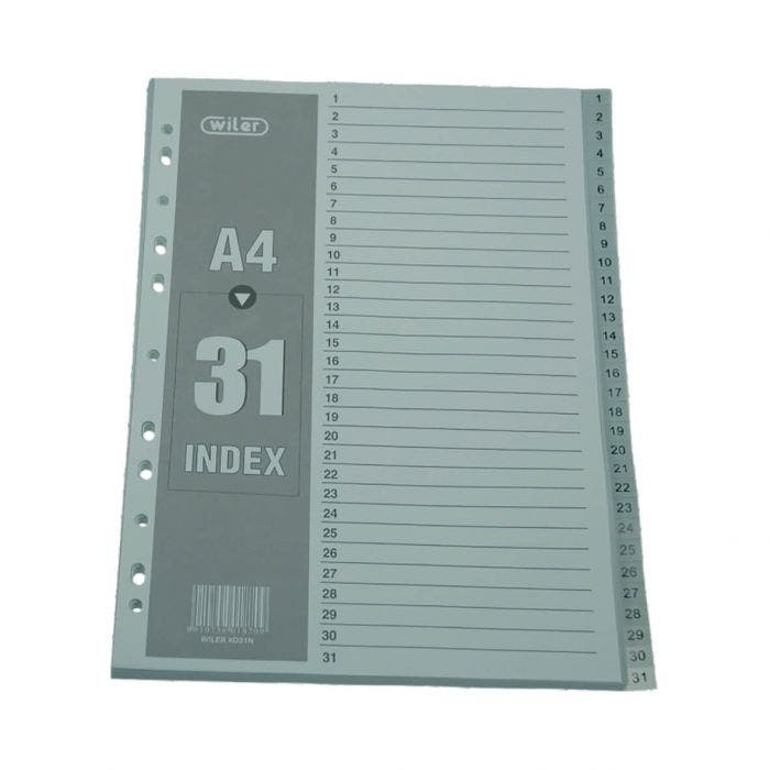 Intercalare divisorio numerico 1-31