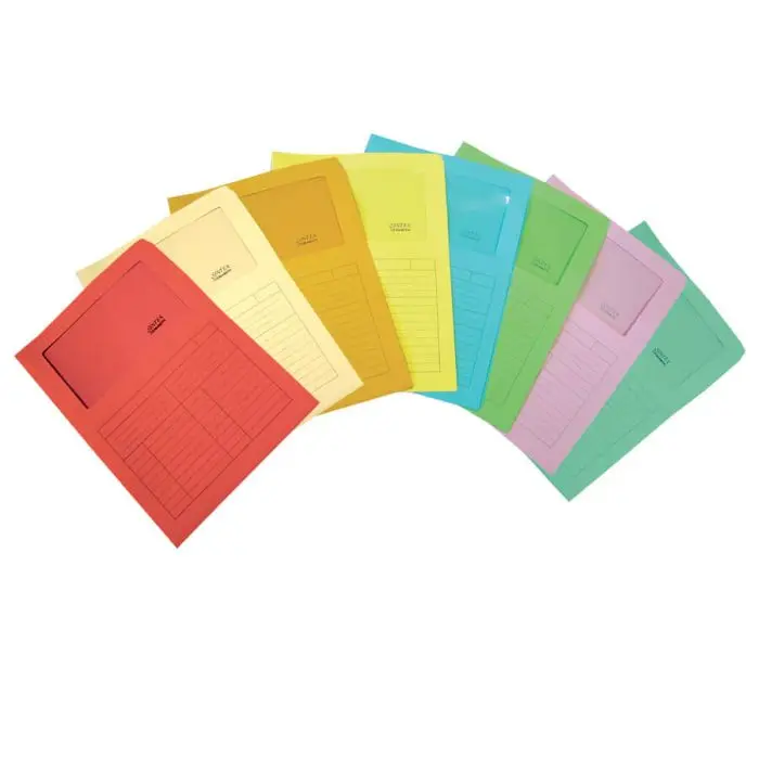 Cartelline con finestra 20 pezzi in 5 colori
