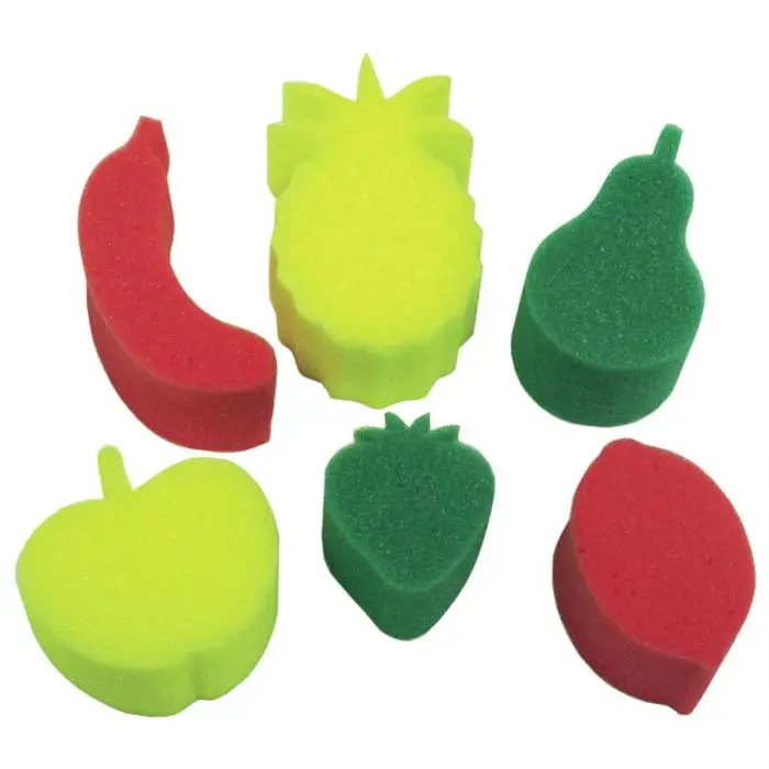 Spugne maxi - 6 pezzi frutta