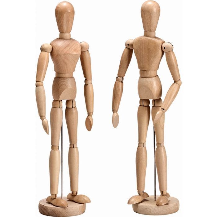 Manichino in legno donna 31 cm
