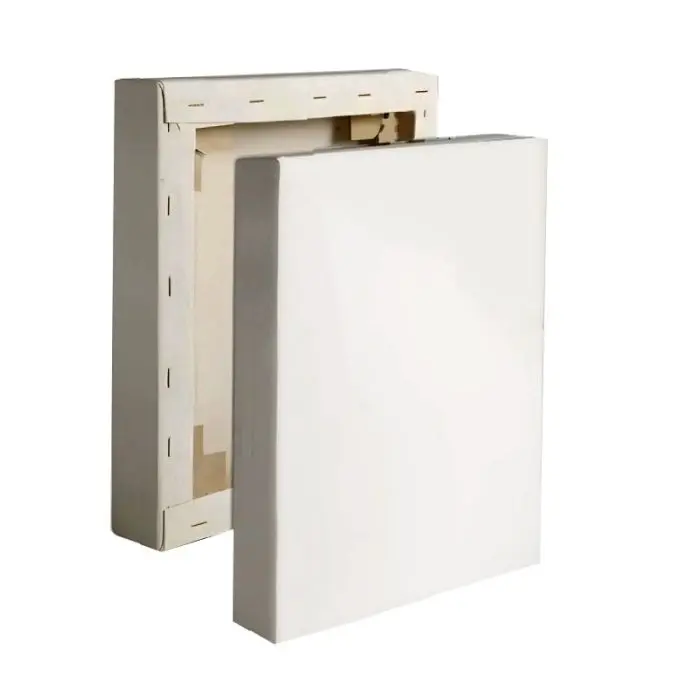 Tela pittura bianca con telaio spesso