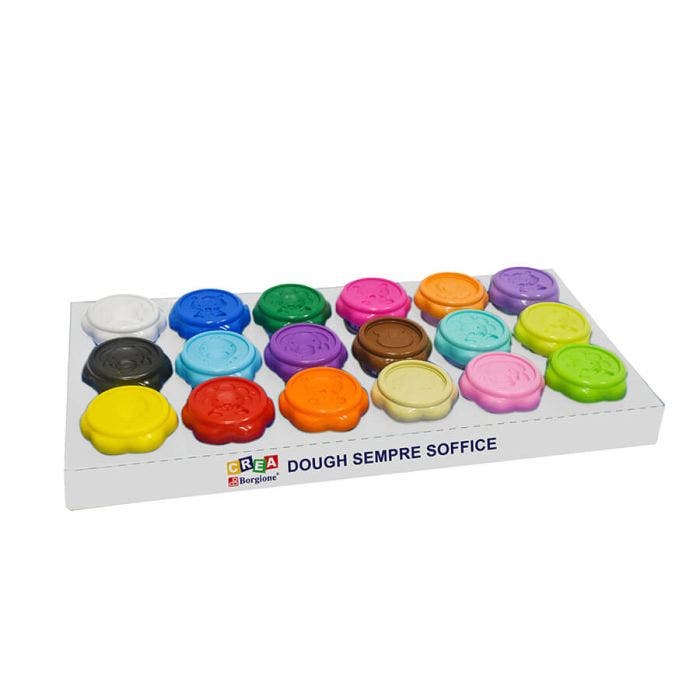 Dough sempre soffice borgione - 18 vasetti in 18 colori