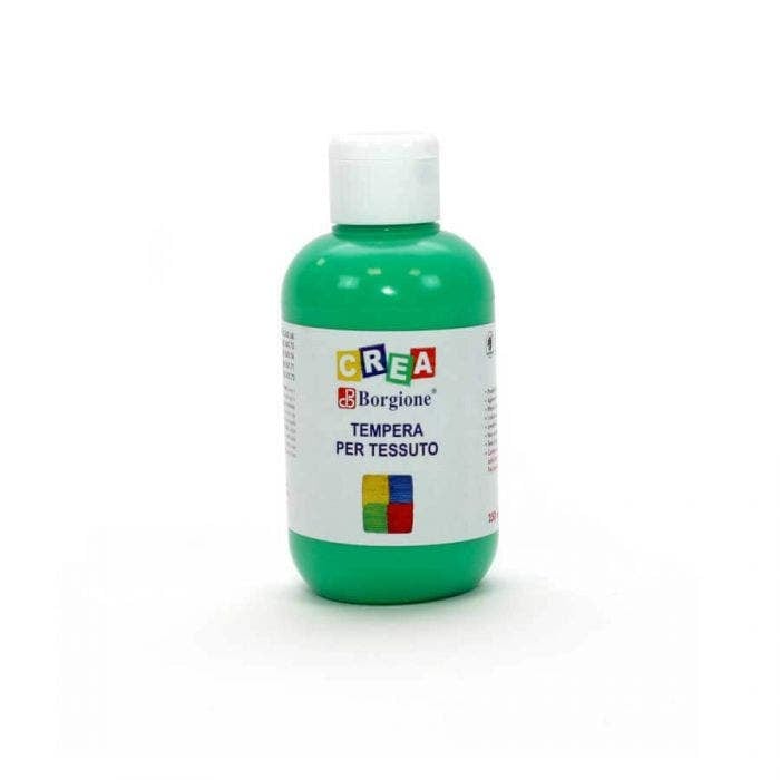 Tempera per tessuto borgione - ml 250 verde