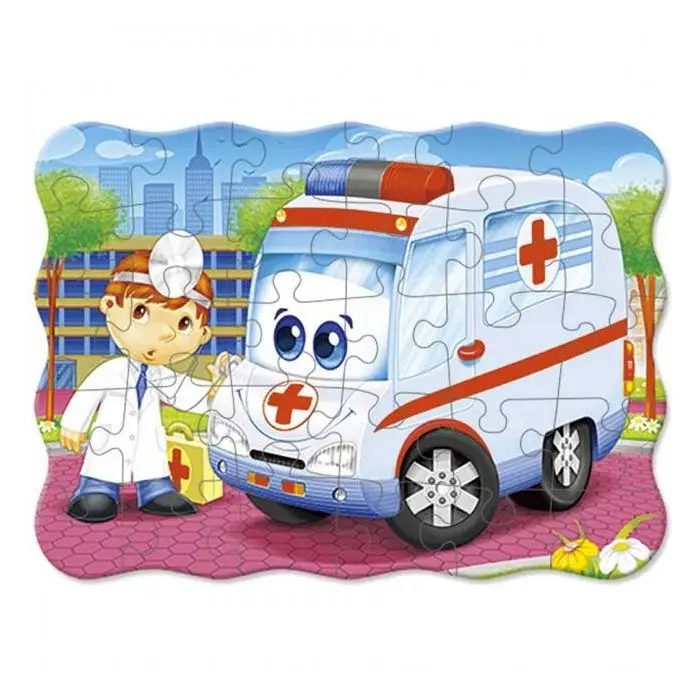 Puzzle l'ambulanza del dottore - 30 tessere