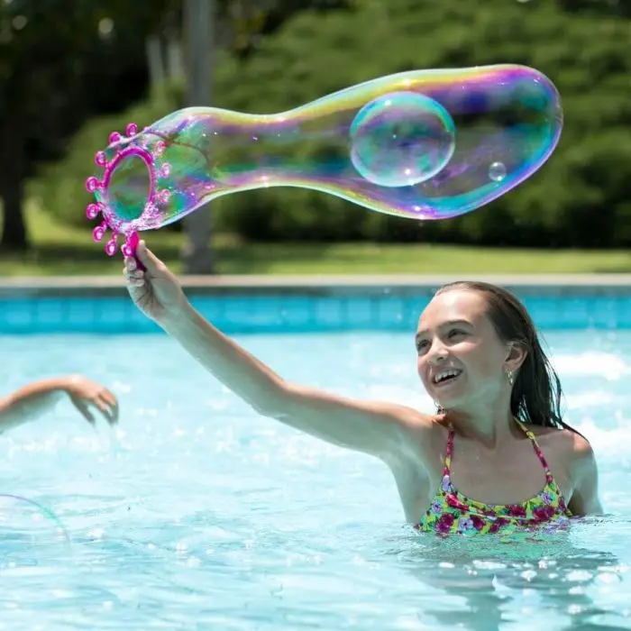 Bolle di sapone giganti con flying disc