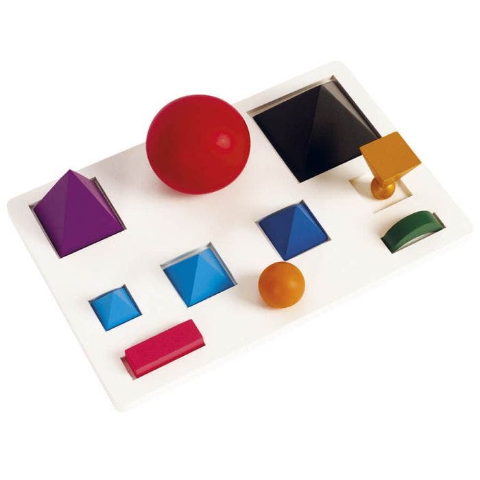 Simboli grammaticali montessoriani in legno
