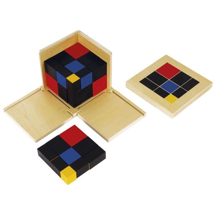 Cubo del trinomio montessoriano