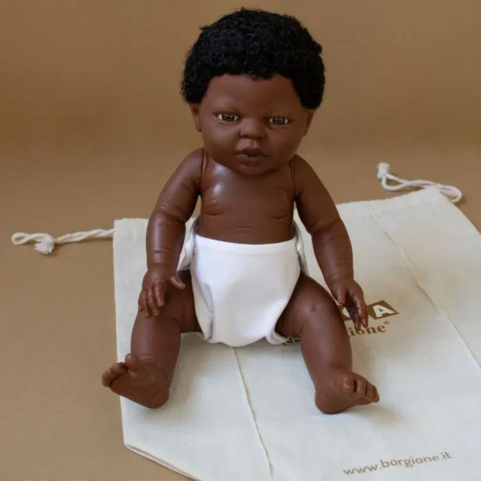 Bambole nel mondo - africano in sacchetto di cotone