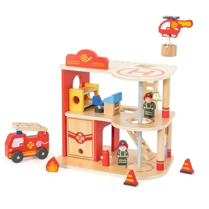 Caserma dei pompieri ed elicottero Lego Duplo