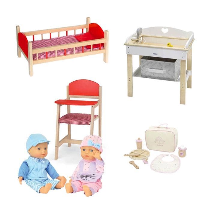 Set di accessori per bambole