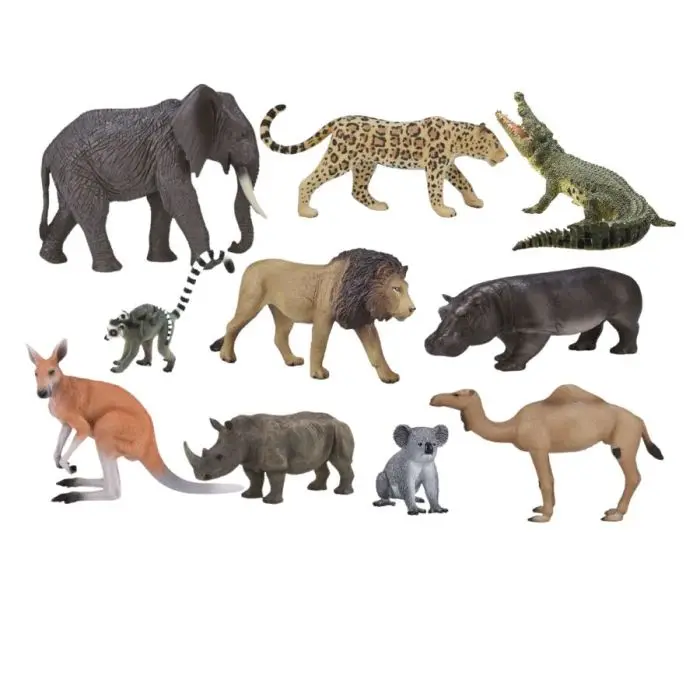 Animali esotici - 10 pezzi