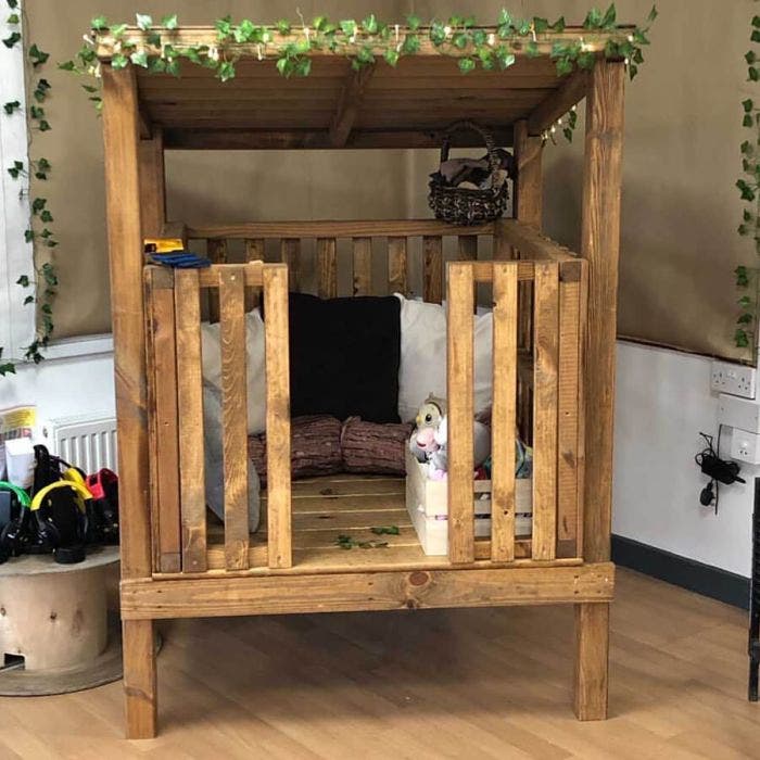 Tana loft in legno da esterno