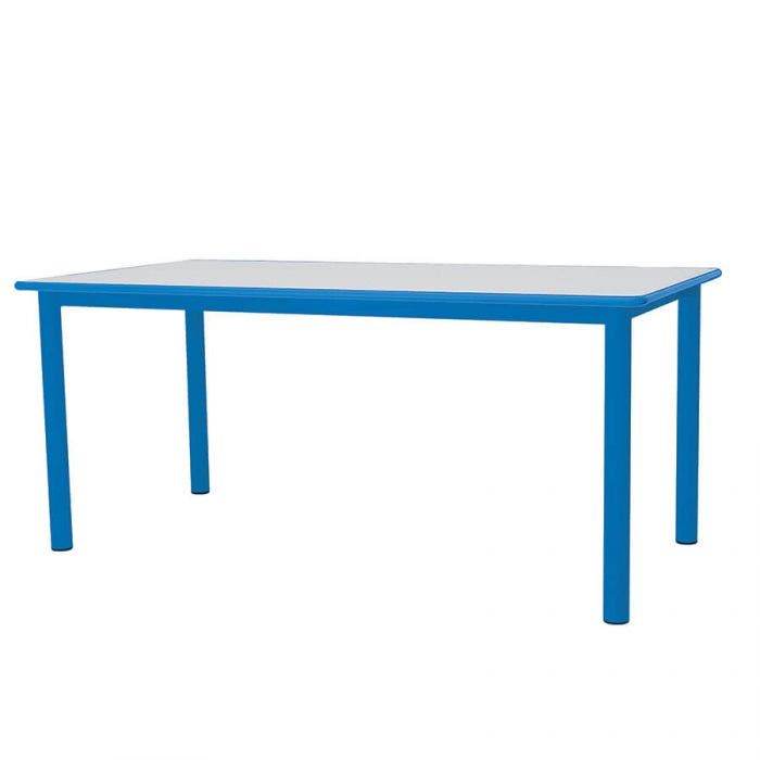 Tavolo rettangolare blu cm 70h