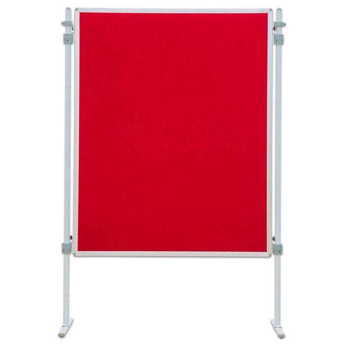 Pannello espositore rosso con piedistallo cm 195 h
