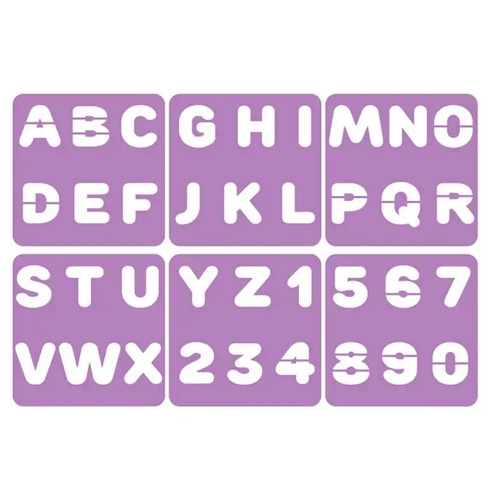 Stencil alfabeto