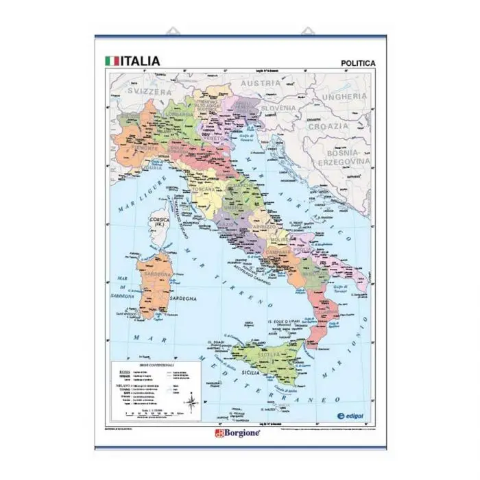 Carta geografica italia - 10 pezzi