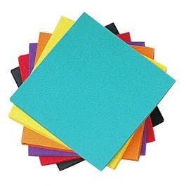 CARTA PER ORIGAMI, 100 fogli monocolore lucidi da 10 colori assortiti (d0F)  EUR 18,03 - PicClick IT