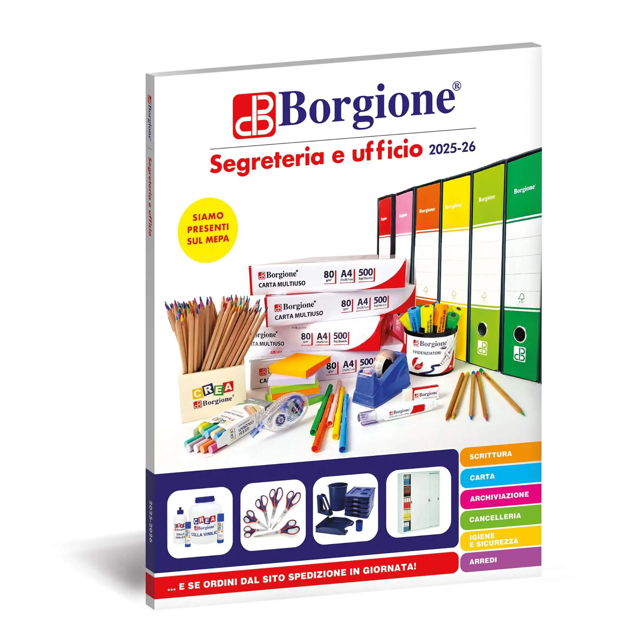 catalogo borgione segreteria ufficio 2025 26